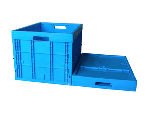 High Quality Blue PP Plastic Folding Storage Box Practical Durable Expandable Mesh Crate Collapsible Plastic <strong>Containers</strong> crate - Product Image 2