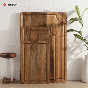 Bán Buôn Nhà Bếp Dày Lớn Số Lượng Lớn Vòng Cá Nhân Tùy Chỉnh Koa Đen Óc Chó Keo Gỗ Tre Cắt Hội Đồng Quản Trị Với Xử Lý - Product Image 5