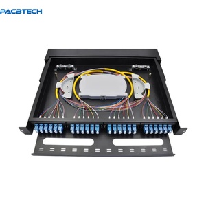 2U 288 Cores MTP MPO LC Cassettes Panel de conexión de fibra óptica de alta densidad Módulos de chasis 5G ODF Recinto para red POE IP - Product Image 5
