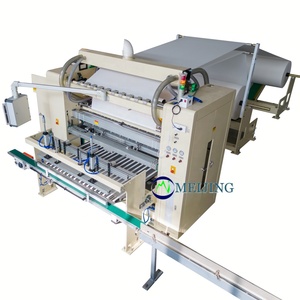 Standard Production Line <strong>V</strong> Shape <strong>Interfolded</strong> Facial Tissue Paper Sheet with Cardboard Cube Box Packing - Product Image 3