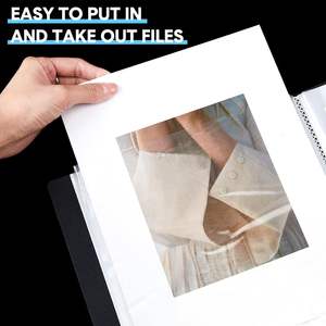 แฟ้มใส่เอกสารสำนักงาน/ธุรกิจ/โรงเรียน แบบกันน้ำ ทนทาน ขนาด A4 30 ช่องใส สำหรับเก็บเอกสาร/งานนำเสนอ/แฟ้มโชว์ผลงาน - Product Image 4