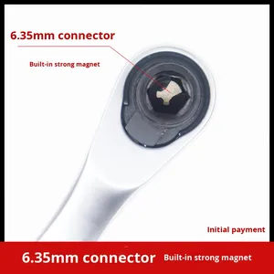 72-Răng Mini Ratchet Cờ Lê 1/4 Nhỏ Fly Ổ Cắm Cho Hẹp Không Gian Hệ Thống Số Liệu Về Phía Sau Xếp OEM Tùy Chỉnh Tuốc Nơ Vít - Product Image 3
