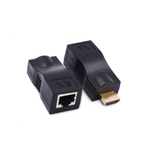 Precio de fábrica 30M HDMI a Cat6 convertidor de red amplificador de señal HDMI a RJ45 adaptador con cable de red único - Product Image 2