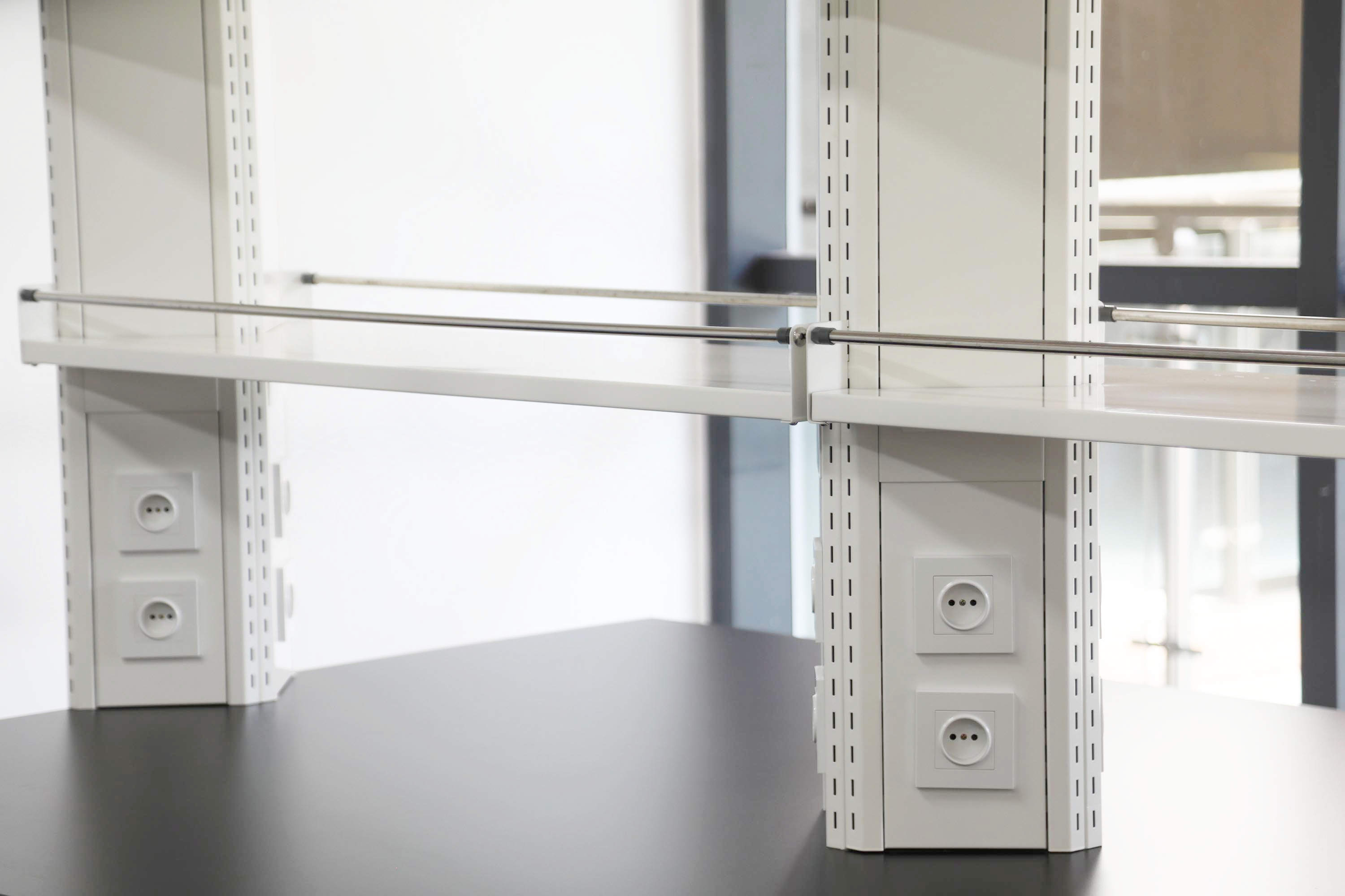 Metal Modern Laboratory Furniture Granite Lab Tables Work Benches With Water Tap 6