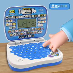 Kunststoff Kinder pädagogische Baby intelligente PC Laptop Spielzeug Computer Castell ano Englisch Lernmaschinen Tablet mit Maus
