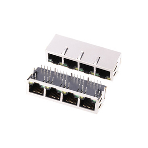 Accesorios de conector de transformador de interfaz de red de una sola capa de China 1*4 puerto de comunicación de datos de red para conectividad de red - Product Image 2