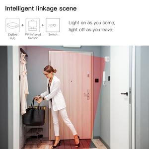 Zigbee inteligente infrarrojo PIR Sensor de movimiento humano Detector Tuya Smartlife Control remoto inalámbrico Alexa Google Home MOES OEM - Product Image 6