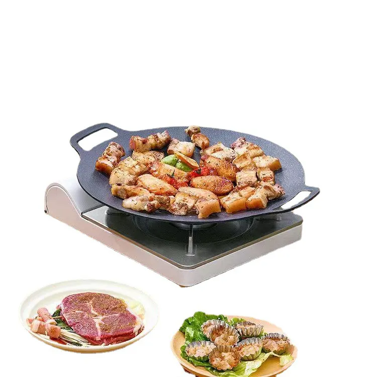 High Quality Non-stick Iron Barbecue Plate Multifunctional Outdoor Aluminum Nonstick Baking Tray