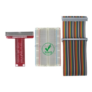 Raspberry Pi 3 & Raspberry Pi 2 modello B piastra adattatore GPIO versione plug-in oro + MB-102 830 punti Breadboard + kit cavo GPIO - Product Image 1