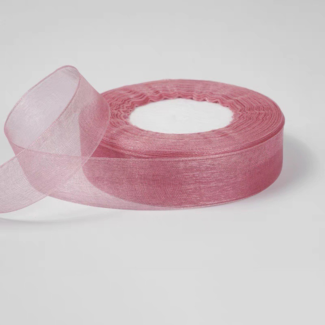 Pâte de haricots rose-1041#-2,5 cm * 50 mètres