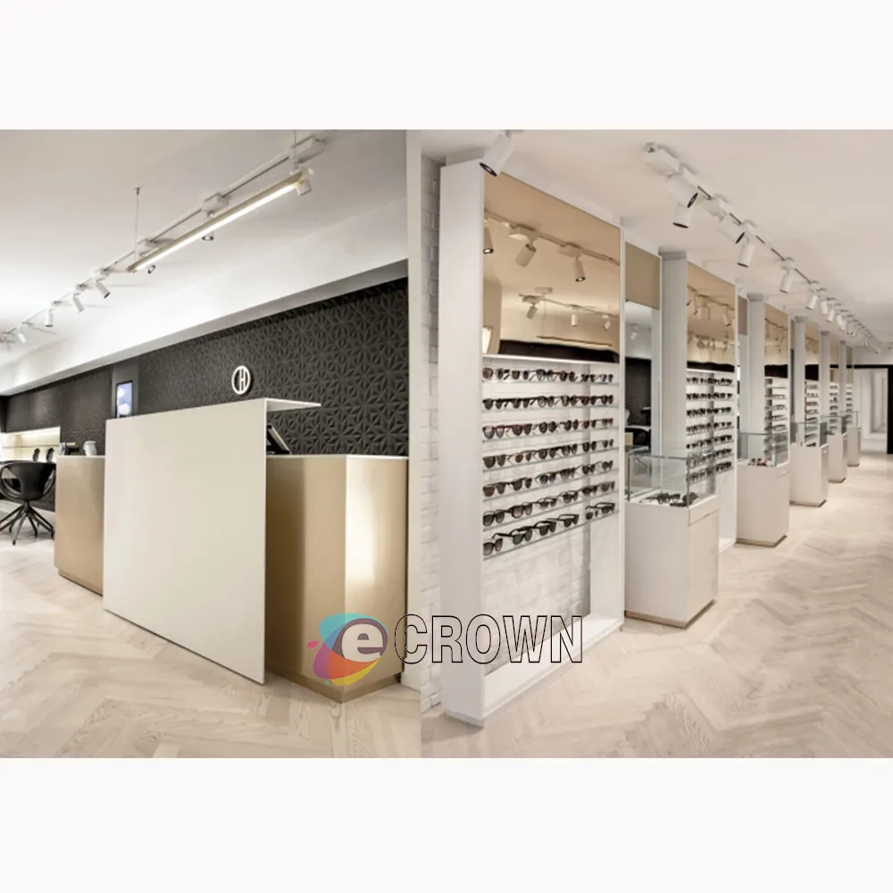 Manufacturer optical showcase Interior Display shop Fixtures store Idea For Sale OEM