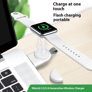 ポータブルワイヤレスUSB磁気充電器i時計ミニキーチェーンスマートウォッチ充電器Apple Watch 12345/6/7/8/9用 - Product Image 2