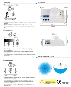 Hochwertiges 360-Grad-Radarsensormodul mit dimmbarem Funktions detektor - Product Image 2