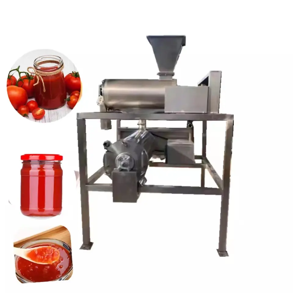 Máquina de molho de tomate em aço inoxidável, pulverizador de mango/pasta de tomate