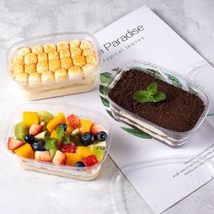 กล่อง Tiramisu บรรจุภัณฑ์พลาสติกใสกล่องเค้กใส - Product Image 3