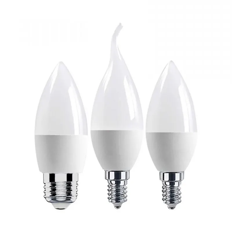 E14 3W E27 Light 3 Volt Lampu 220V E10 E13 5W Lampu Grosir 9W Led Candle Bulb