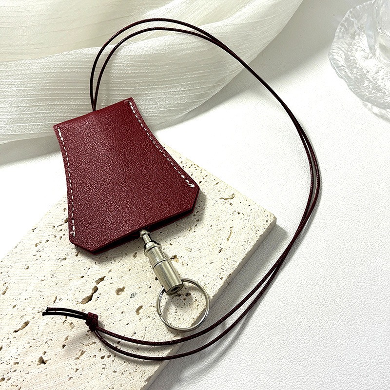 Sac porte-clés rouge vin