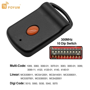 Per Multi codice 300mhz 10 Dip Switch 30 Garage porta Wireless RF telecomando 1 pulsanti apriporta chiave Dupliator portachiavi - Product Image 3