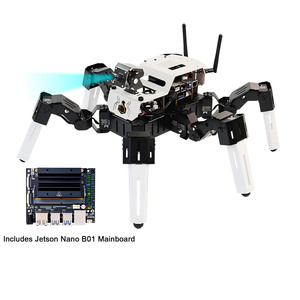 Ahududu Pi 5 jetpod Robot kiti biyonik örümcek Jetson Nano uyumlu için AI vizyon izleme Python programlama ile