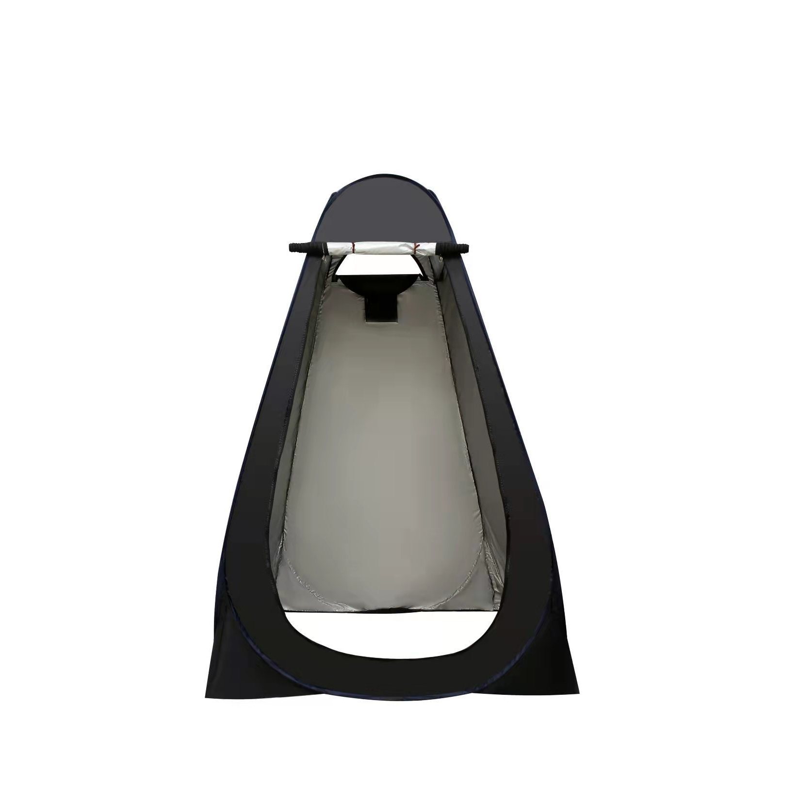 Negro con revestimiento plateado, 2 ventanas