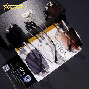 نظارات شمسية S925 لتمرير الماس للصيف بدون إطار من المويسانيت للرجال نظارات مخصصة مقبولة - Product Image 1