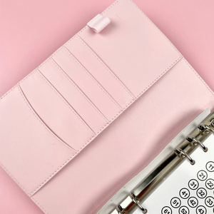 Carpeta de presupuesto para sobres de 100 días, cubierta de cuero y papel, Bloc de notas para eventos, libro de desafío para ahorrar dinero con cerradura para regalar - Product Image 4