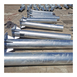 Mạ kẽm ống đơn tháp Viễn Thông tháp lưới ăng ten thép cực Thiết bị phân phối điện - Product Image 5