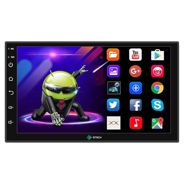 Radio Multimedia Universal para coche, pantalla táctil de 7 pulgadas, 2 Din, Android
