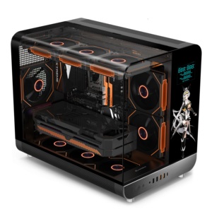 ZeroMaster Phantom kanat LCD ekran oyun durumda yeni serin görünüm oyunu bilgisayar kasası temperli cam yeni LCD ekran bilgisayar kasası - Product Image 5