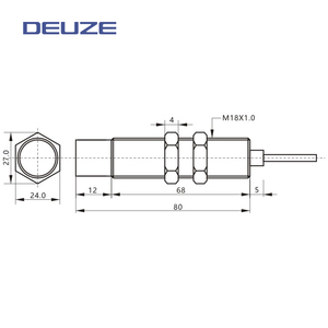 Niedriger Preis ICU18MN07U Standard-Analoga us gangs typ mit IP67-Abstand 0,04mm induktiver 24-V-DC-Näherungssensor