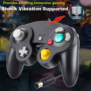 จอยสติ๊กมือถือแบบมีสายสำหรับ GameCube USB ควบคุมอุปกรณ์เสริมสำหรับเกมแบบย้อนยุคสำหรับ Wii vibration จอยสติ๊กแบบใช้มือถือสำหรับ NGC GC controle สำหรับพีซี - Product Image 4