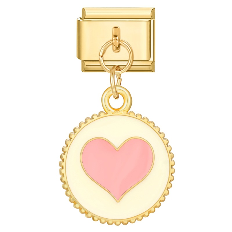 YWXH-13-Gold fond rond marque poudre amour