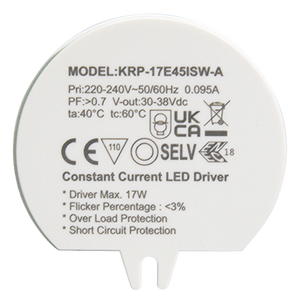 Driver di alimentazione a LED 17W Max. 275-450ma Design di illuminazione e circuiti Driver LED a corrente costante Non dimmerabile ENEC CE 3 anni - Product Image 4
