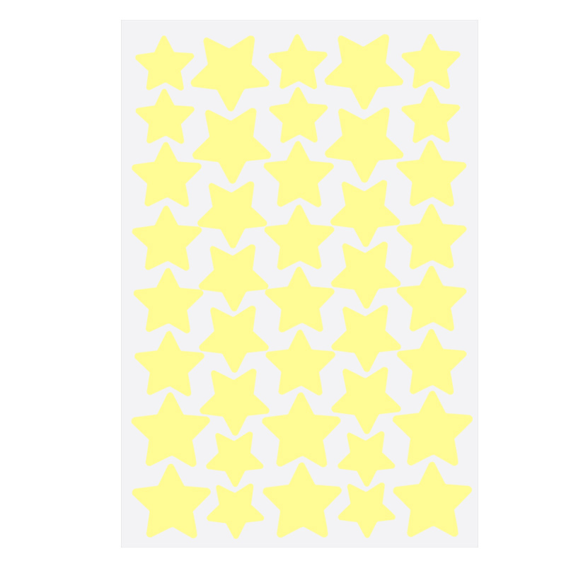 Yellow Star Patch 40pcs