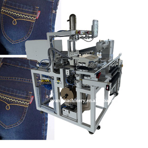 Automatic <strong>Computer</strong> Jeans Pocket Pattern Sewing Machine Pocket Setter Factory Price Pocket Sewing Machine Made in China