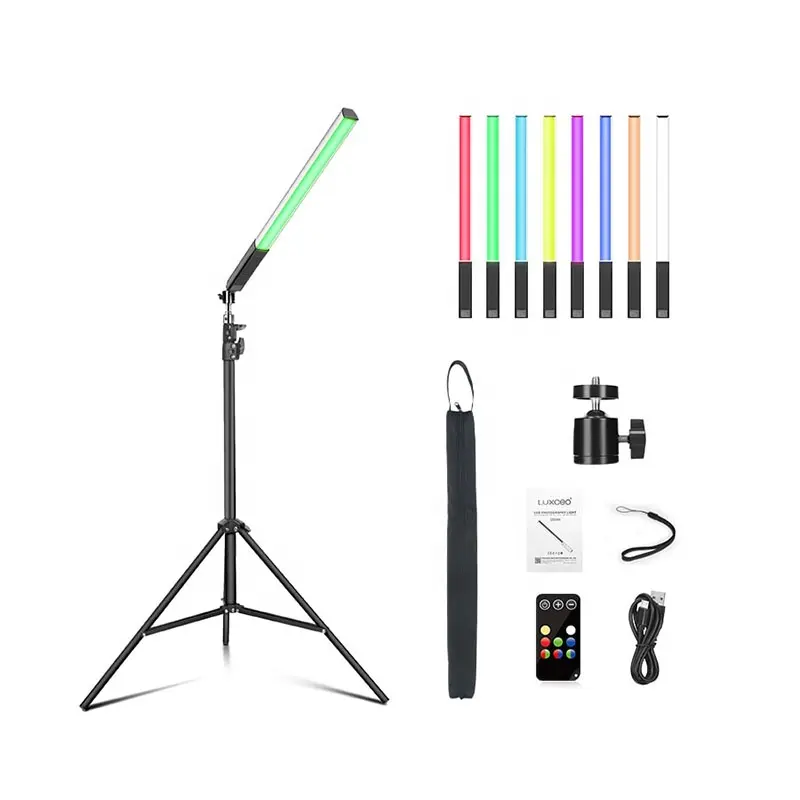 LUXCEO Film Lighting Equipment Rechargeable Battery RGB Film Lighting for Photography