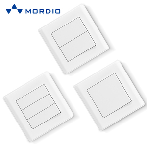 Avrupa standart fas İtalya beyaz 16A 2P + E priz ve kare büyük düğme ışık anahtarı 220V-250V ~ - Product Image 2
