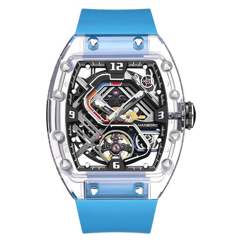 9039 White Shell Blue Belt
