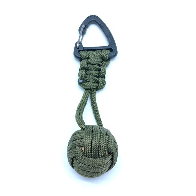 Army green triangle button