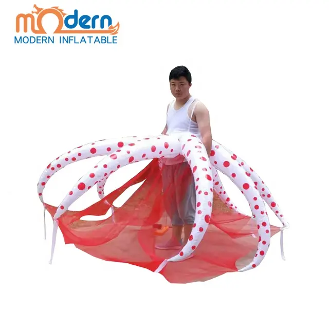Carnival event show performance dance inflatable octopus wing costume for Parade Performance