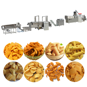 Chips croccanti trombe linea di produzione industriale fritta Pasta cibo soffiato macchina per Snack
