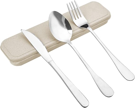 Conjunto con estuche beige