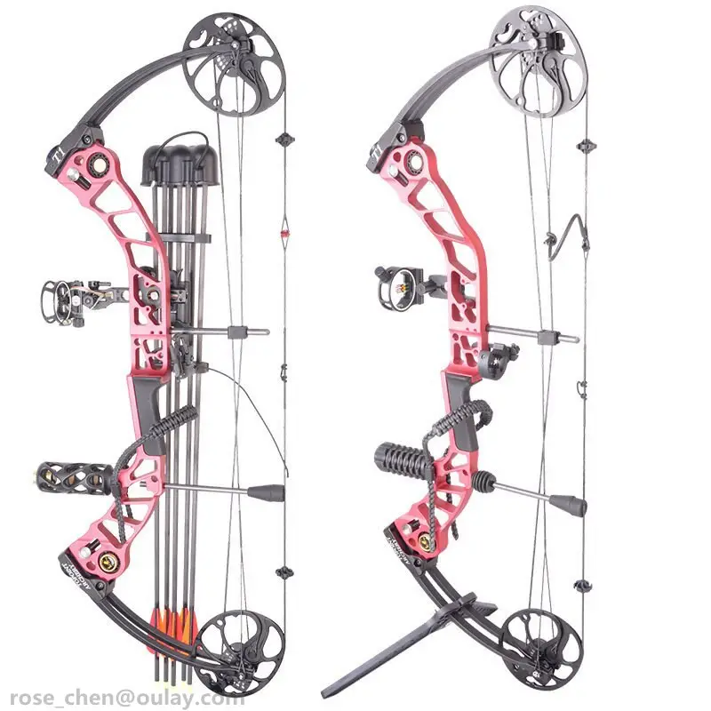 T1 Archery Compound Bow For Outdoor Hunting Shooting Aluminum Bare Bow Archery Aluminium Compound Bow and Arrow