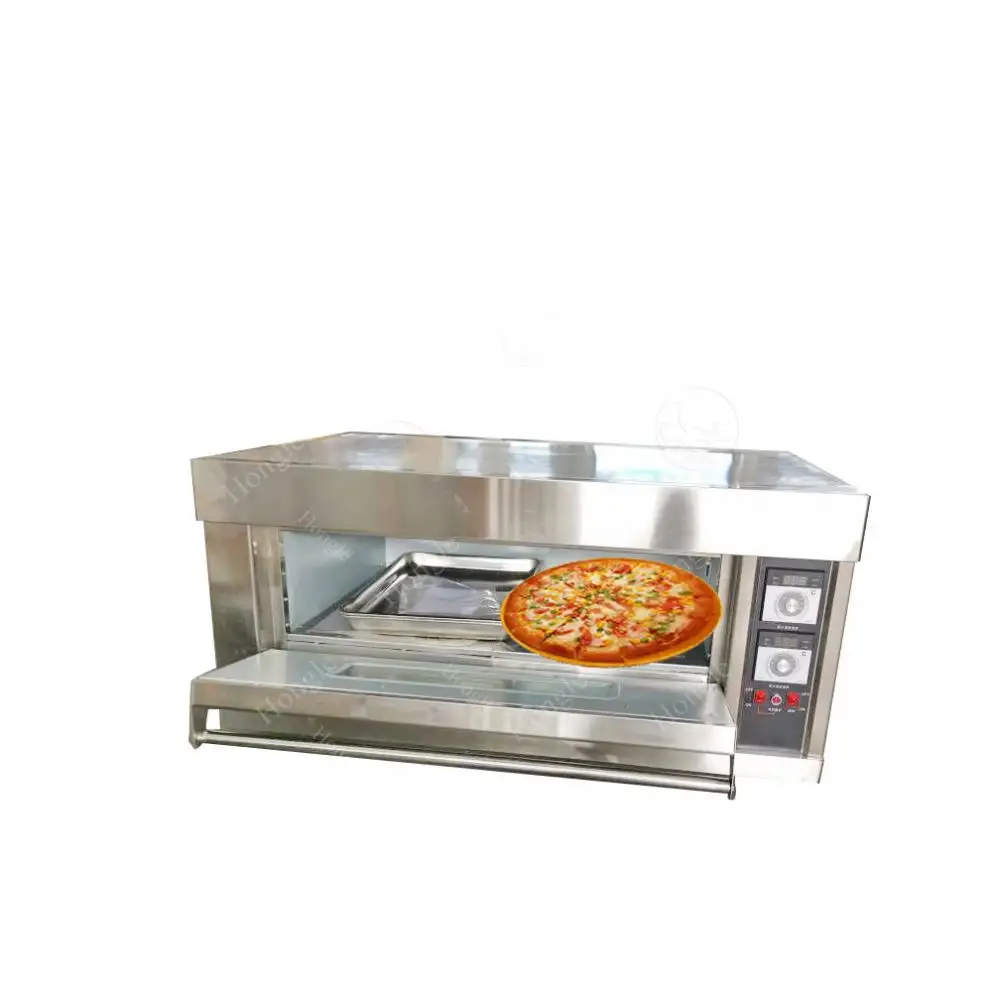 Profissional Pequeno Árabe Pita 3 Deck Gás Power Baking Fazendo Pão Mini Padaria Pizza Forno 500 Graus Elétrico Para Atacado