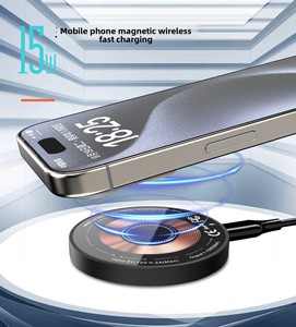 3 in 1磁気ワイヤレス充電ステーション15W急速充電器iPhone用Android携帯電話イヤフォンApple Watchオールインワンパワードック - Product Image 6