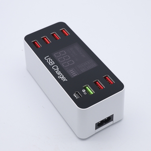 USB şarj istasyonu 8 Port USB hızlı şarj cihazı ile LCD ekran tip C portu akıllı tanımlama masa çoklu telefon şarj cihazı - Product Image 3