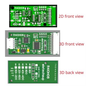 8ch DC 5-24V RS485 Módulo de DI-DO multifuncional Digital NPN PNP Entrada Salida Modbus RTU PLC Placa de expansión IO remota - Product Image 3