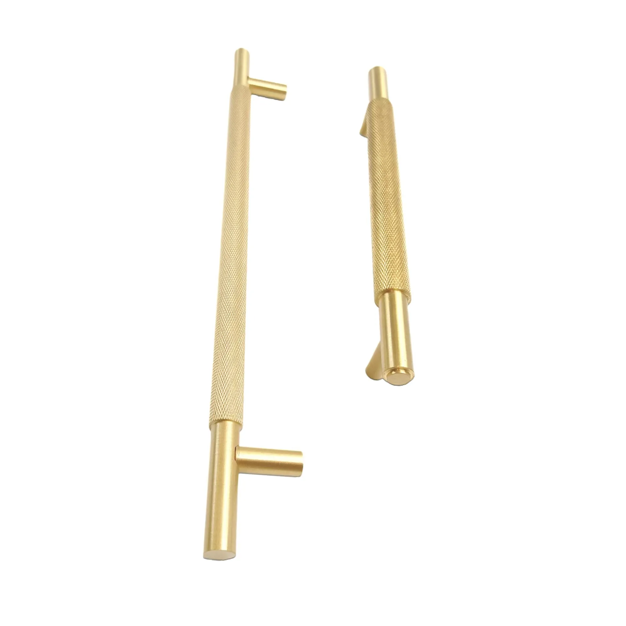 T hình dạng tủ quần áo satin rắn brass có khía xử lý knobs nhà bếp phòng ngủ đồng cửa tủ kéo xử lý