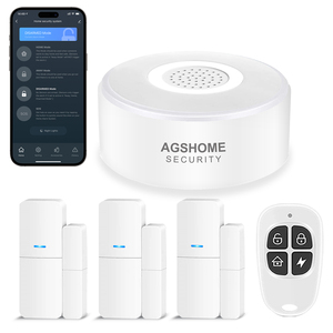 Rehent Monitoreo DE SEGURIDAD Wifi Sistema de alarma para el hogar Centro de luz nocturna con sensor Fácil de instalar Aplicación Control remoto - Product Image 1