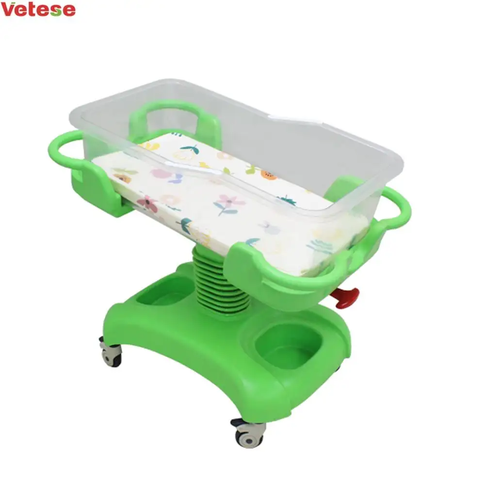 Lit de bébé Portable multifonction de clinique d'hôpital avancé, chariot de nouveau-né, lit de bébé pour enfants avec matelas mobile